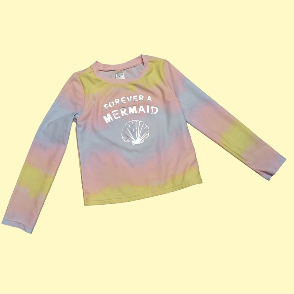 Forever a mermaid longsleeve swimsuit rashgaurd